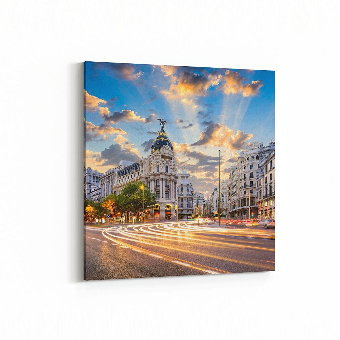 Olla 18540K4 Yapı Görseli Kare 4'lü Kanvas Tablo (Ölçü: 65X65)