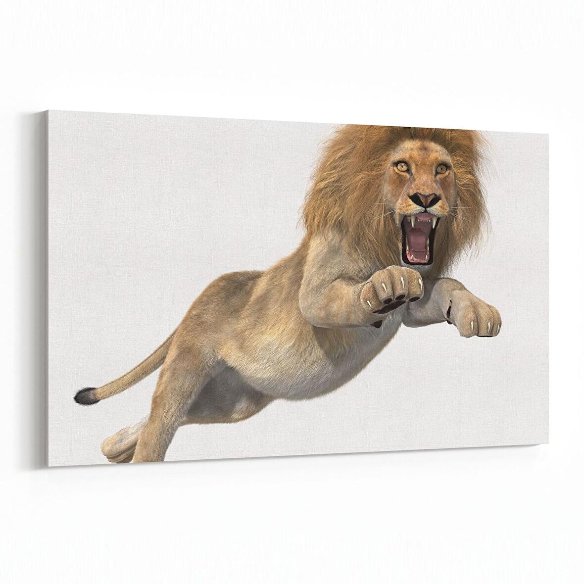 Olla 12600Y Hayvanlar Alemi Görseli Yatay Kanvas Tablo (Ölçü: 90X60)