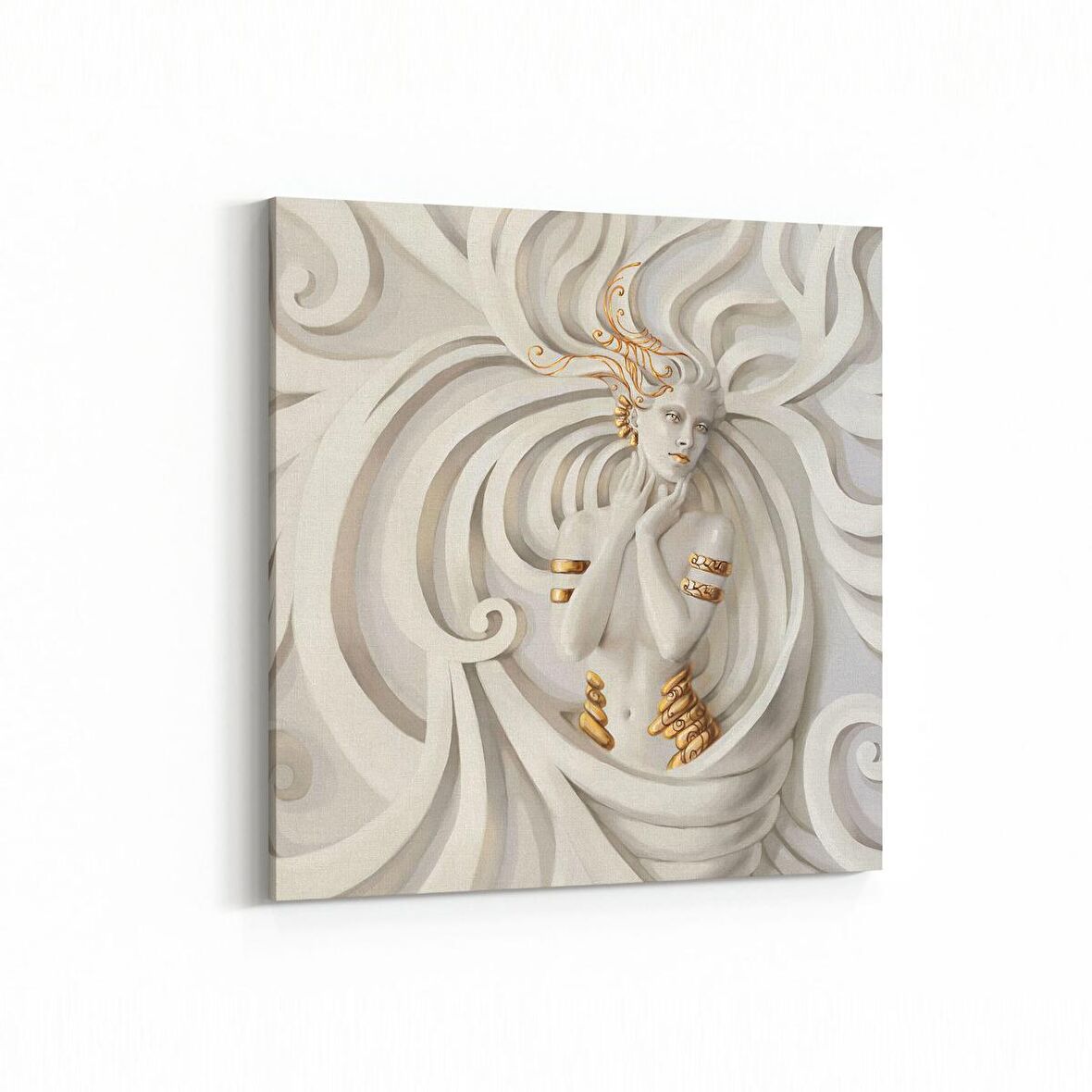 Olla 10004K 3 Boyut Görsel Kare Kanvas Tablo (Ölçü: 25X25)