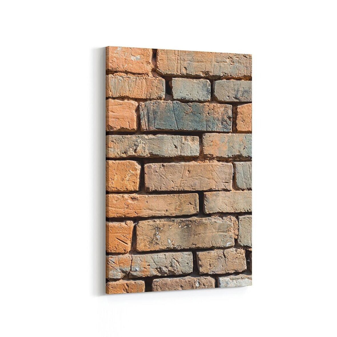 Olla 17389D Taş / Tuğla Görseli Dikey Kanvas Tablo (Ölçü: 60X90)