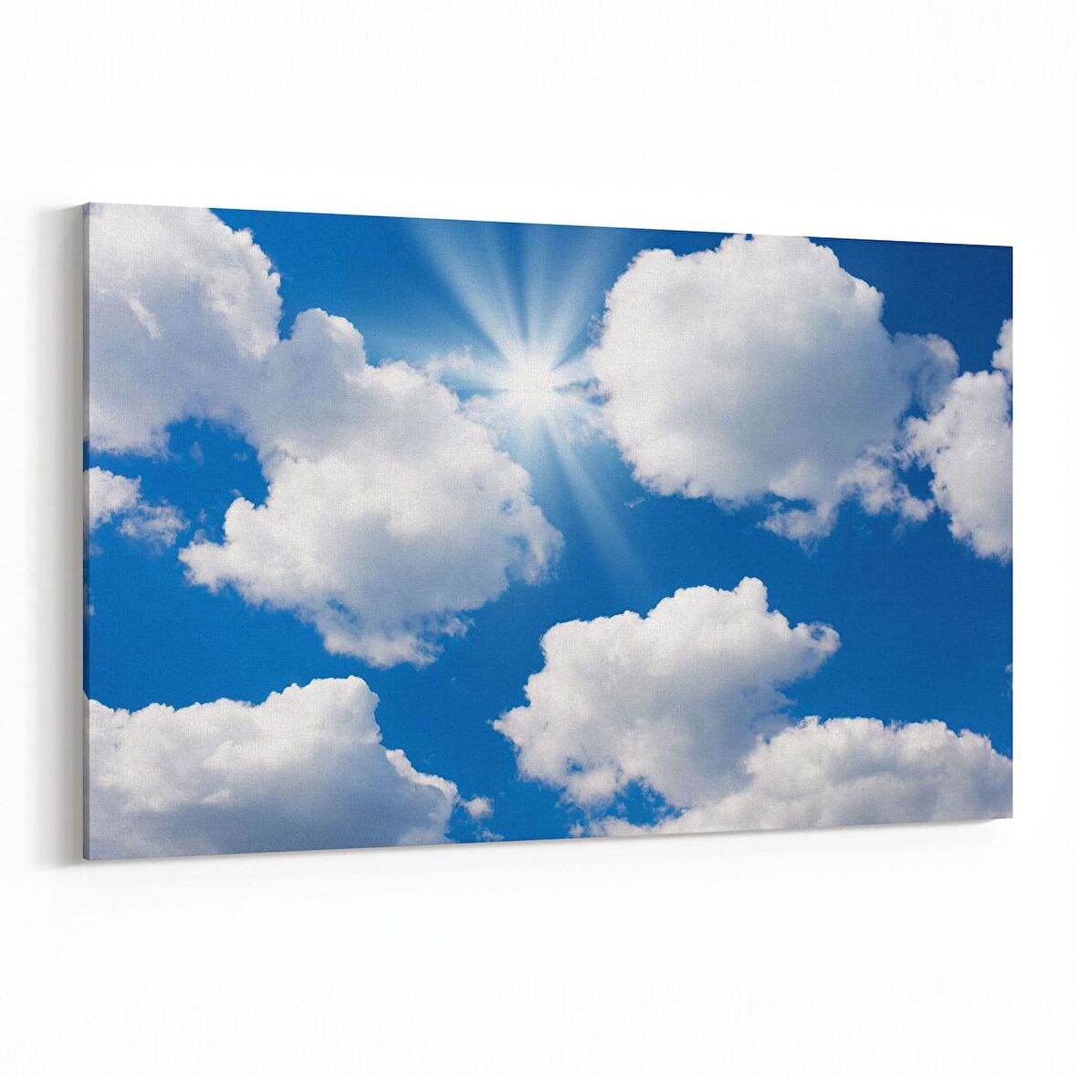 Olla 15700Y Gökyüzü Bulut Görseli  Yatay Kanvas Tablo (Ölçü: 150X100)