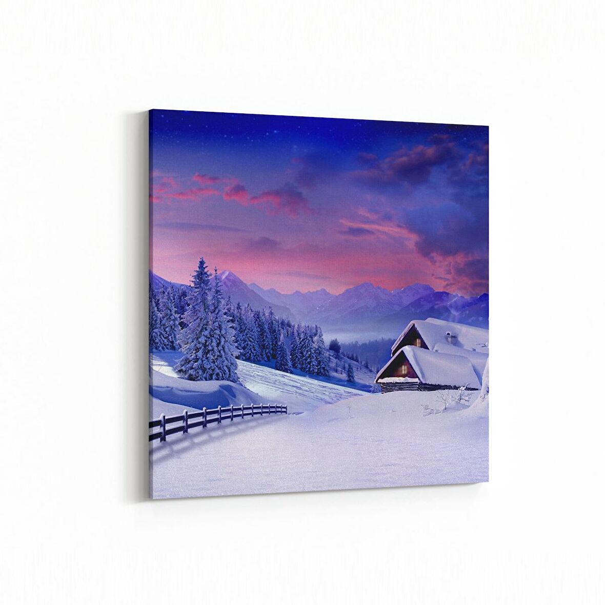 Olla 18590K Yapı Görseli Kare Kanvas Tablo (Ölçü: 80X80)