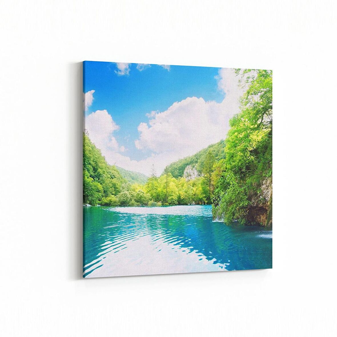 Olla 13376K Doğa / Manzara Görseli Kare Kanvas Tablo (Ölçü: 25X25)