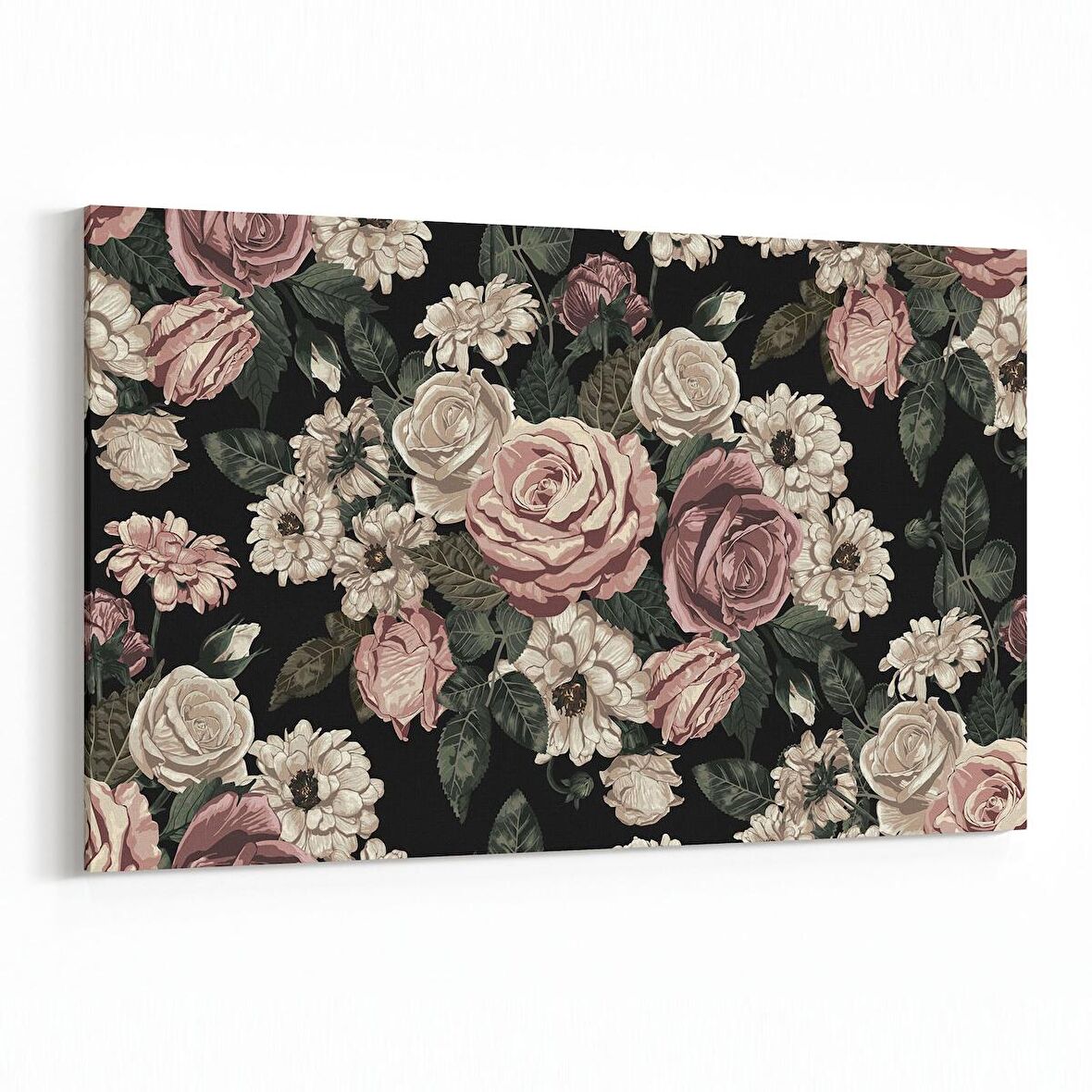 Olla 11771Y Çiçek Görseli Yatay Kanvas Tablo (Ölçü: 120X80)