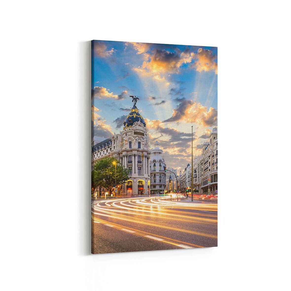 Olla 18540D Yapı Görseli Dikey Kanvas Tablo (Ölçü: 70X105)