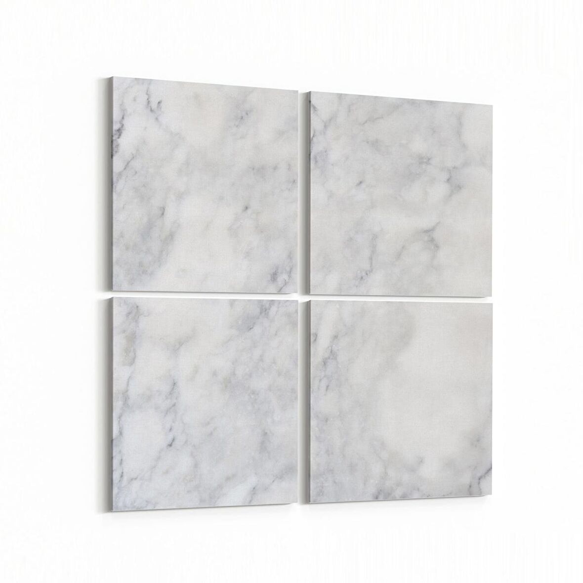 Olla 16716K4 Mermer Desen Görsel Kare 4'lü Kanvas Tablo (Ölçü: 105X105)