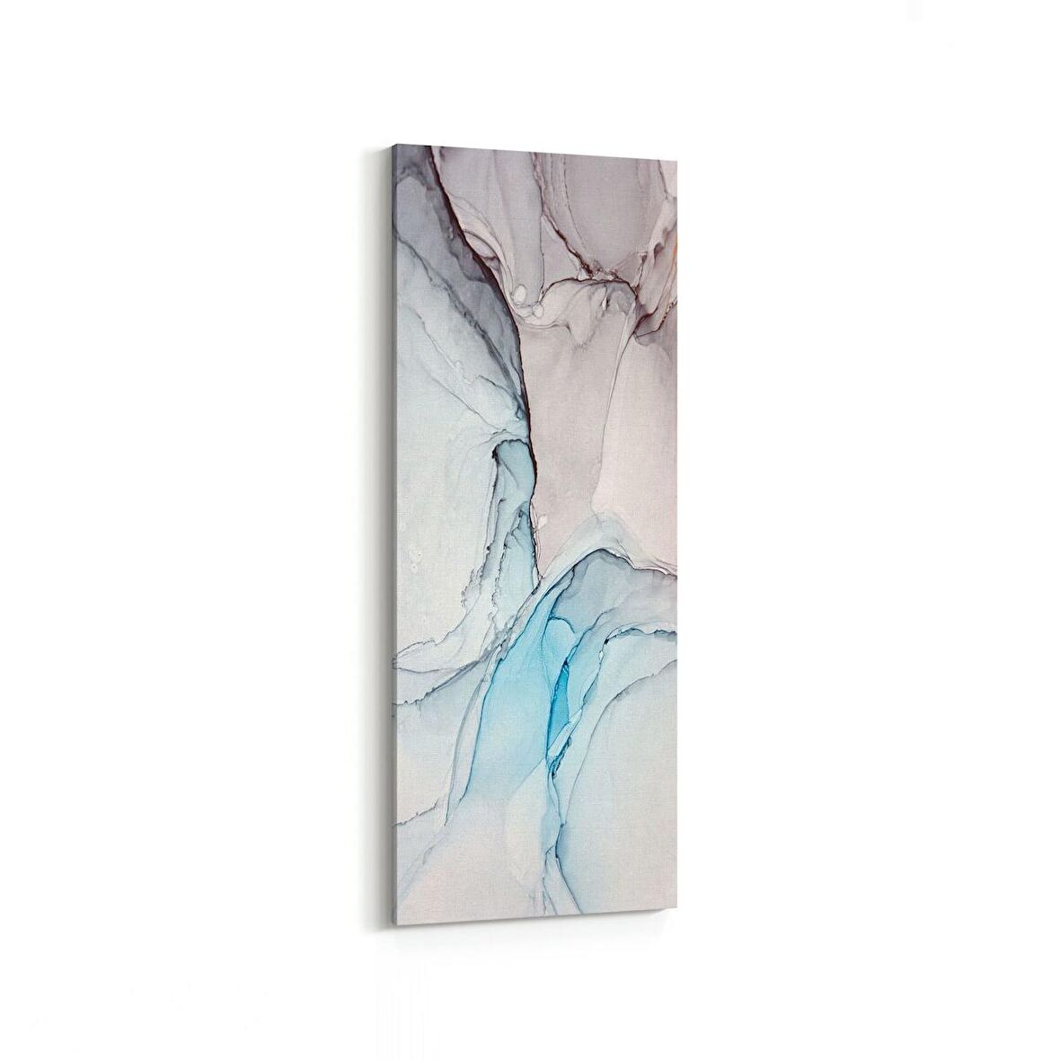 Olla 16661DI Mermer Desen Görsel Dikey İnce Kanvas Tablo (Ölçü: 40X120)