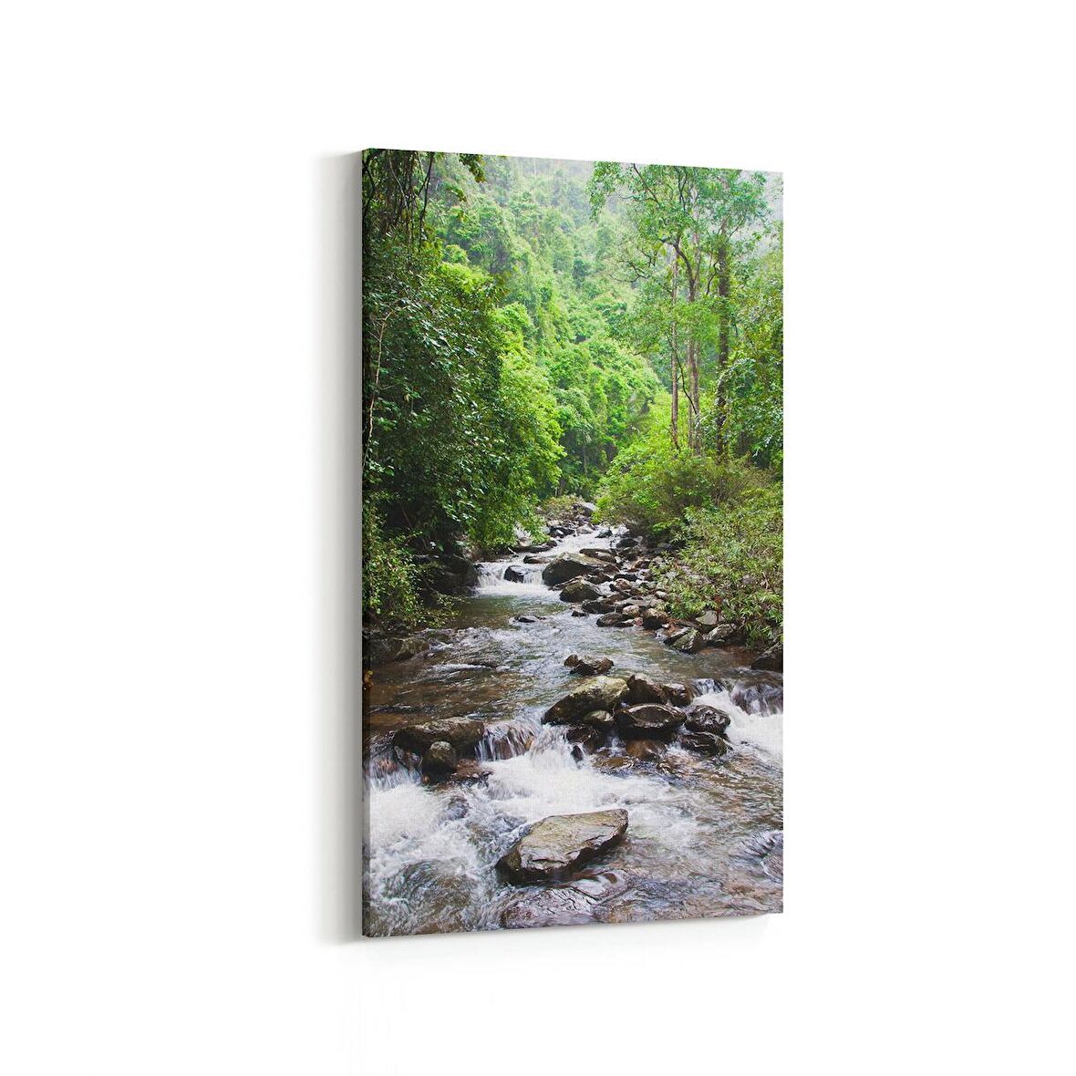 Olla 14551DD Doğa / Manzara Görseli Dikey Dar Kanvas Tablo (Ölçü: 30X60)