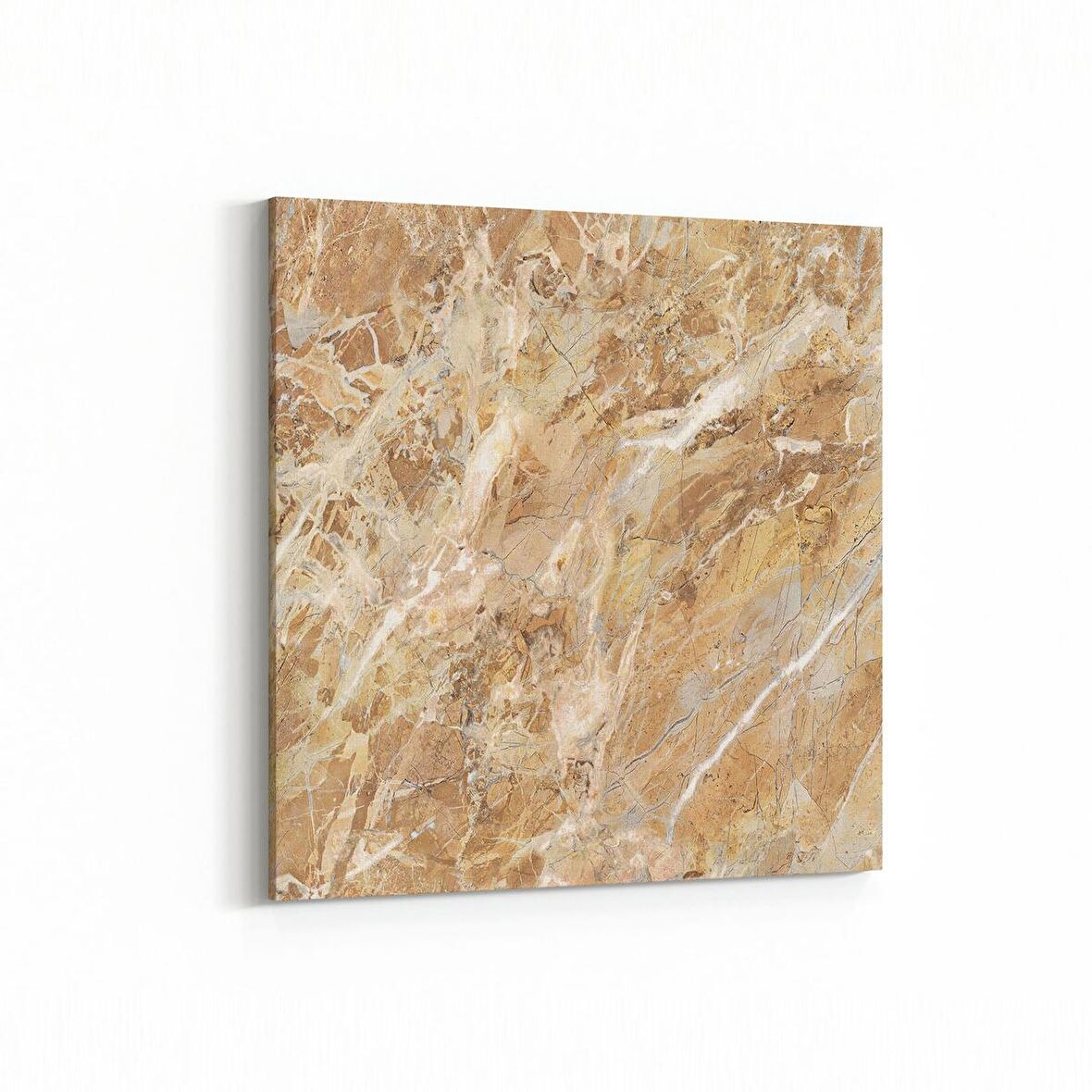 Olla 16696K Mermer Desen Görsel Kare Kanvas Tablo (Ölçü: 25X25)