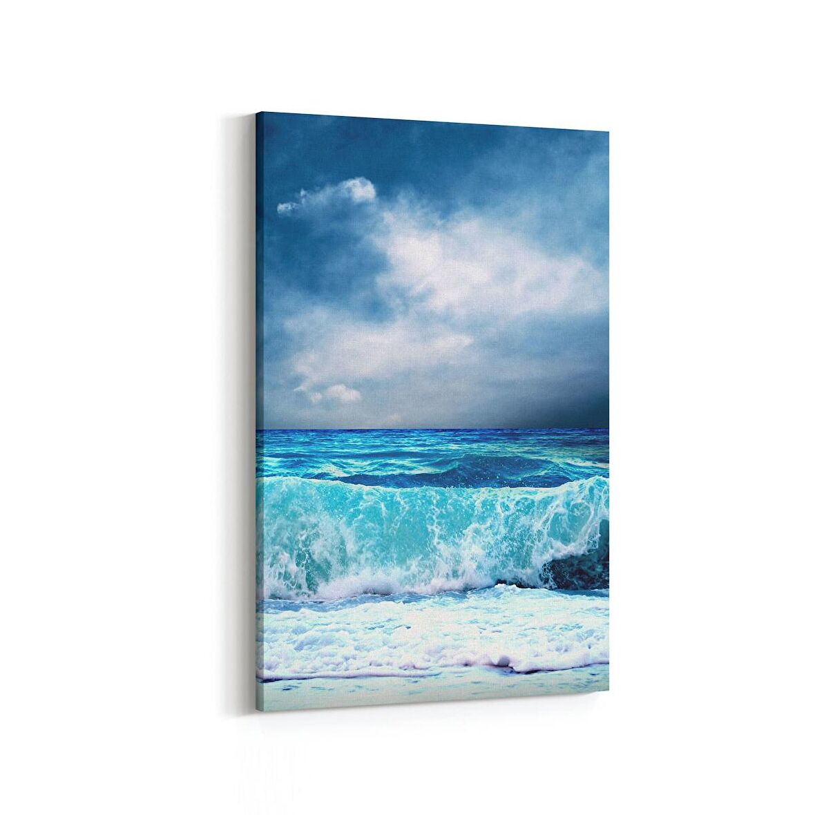 Olla 13019D Deniz / Okyanus Görseli Dikey Kanvas Tablo (Ölçü: 60X90)