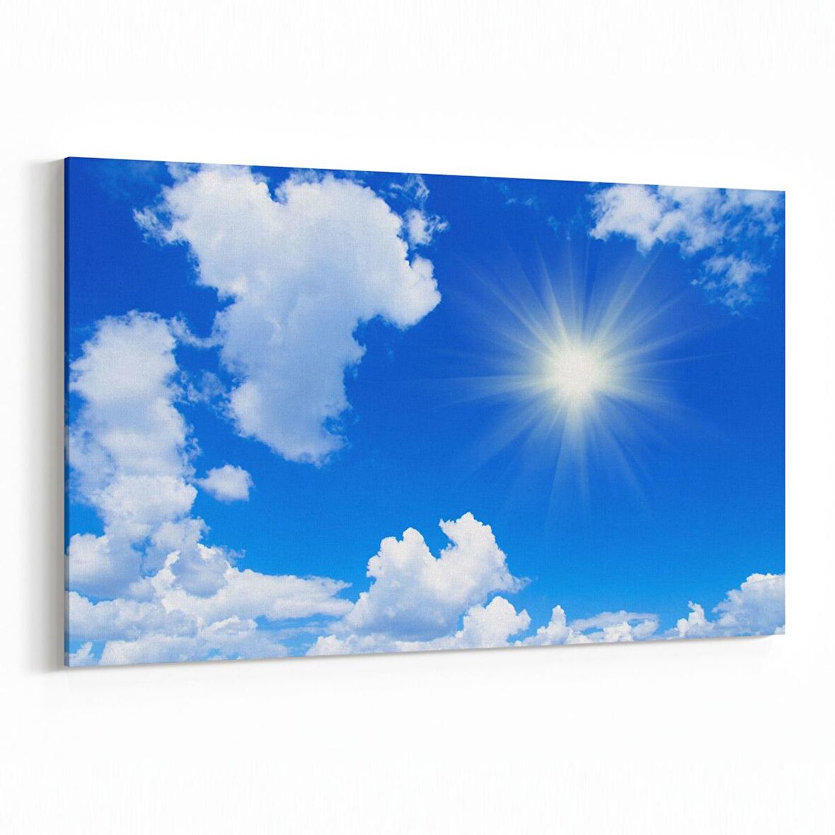 Olla 15582Y Gökyüzü Bulut Görseli  Yatay Kanvas Tablo (Ölçü: 90X60)