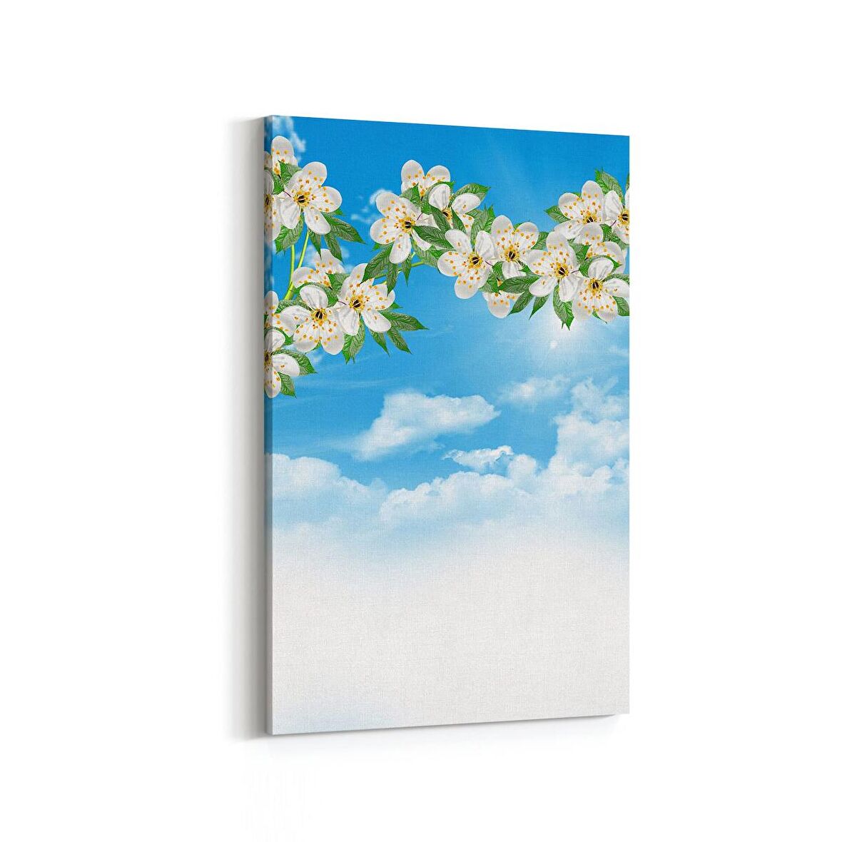 Olla 10741D Ağaç Görseli Dikey Kanvas Tablo (Ölçü: 100X150)