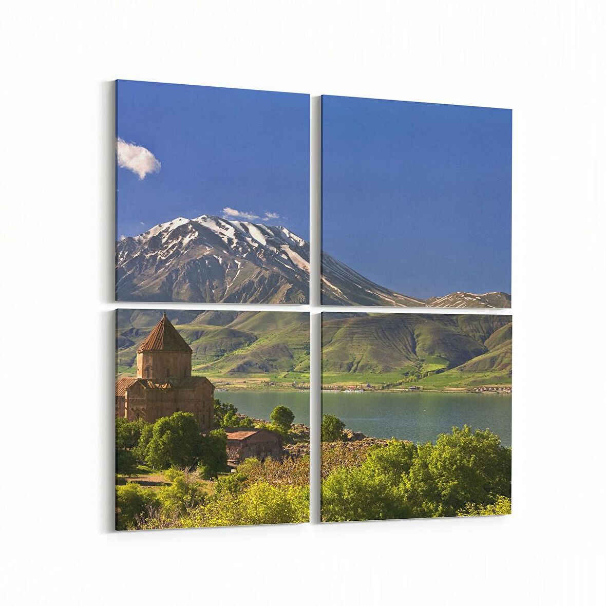 Olla 14547K4 Doğa / Manzara Görseli Kare 4'lü Kanvas Tablo (Ölçü: 65X65)