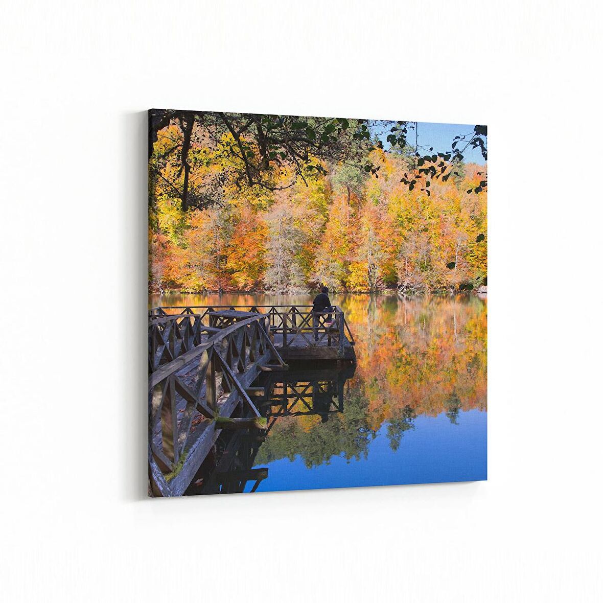 Olla 13589K Doğa / Manzara Görseli Kare Kanvas Tablo (Ölçü: 25X25)