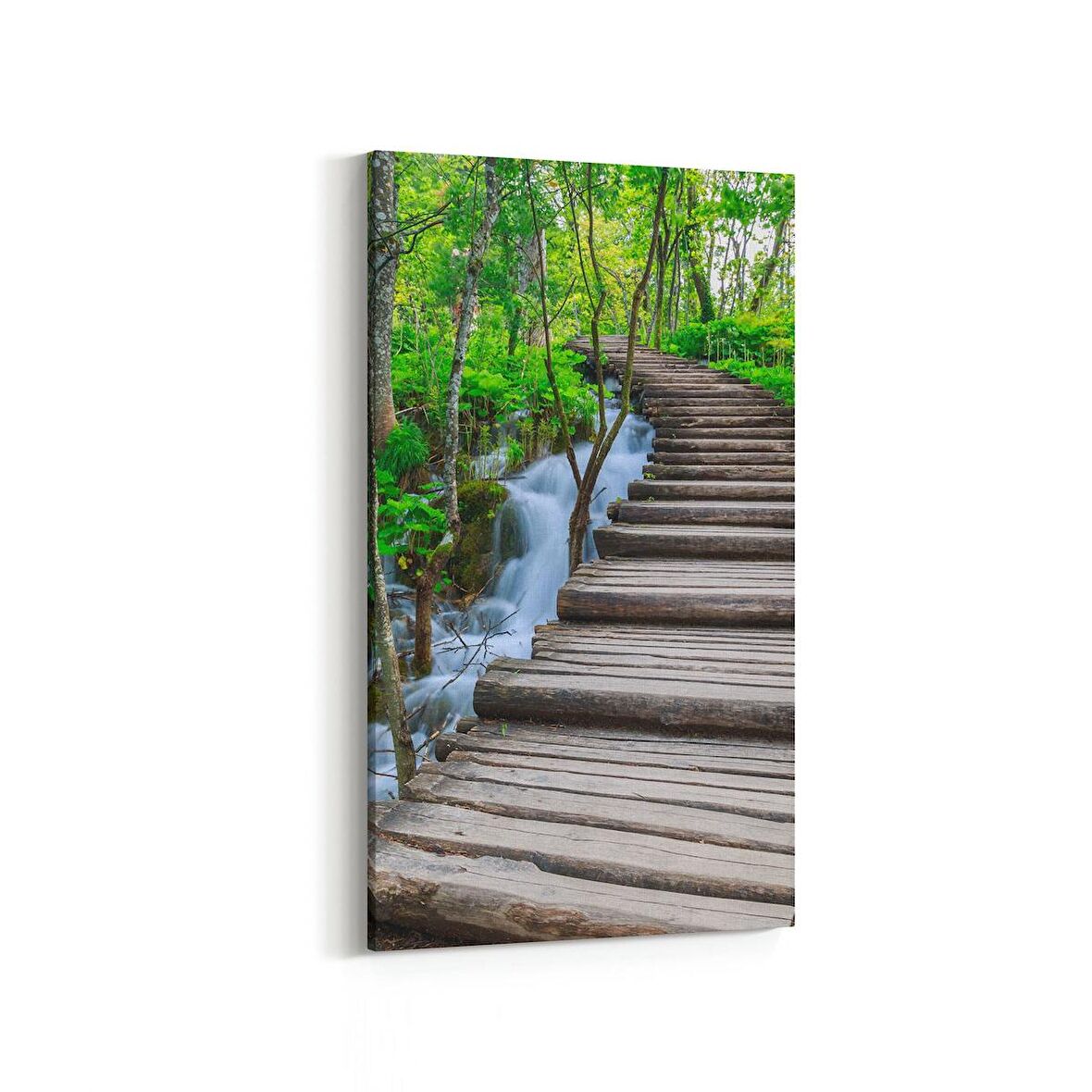 Olla 13841DD Doğa / Manzara Görseli Dikey Dar Kanvas Tablo (Ölçü: 40X80)