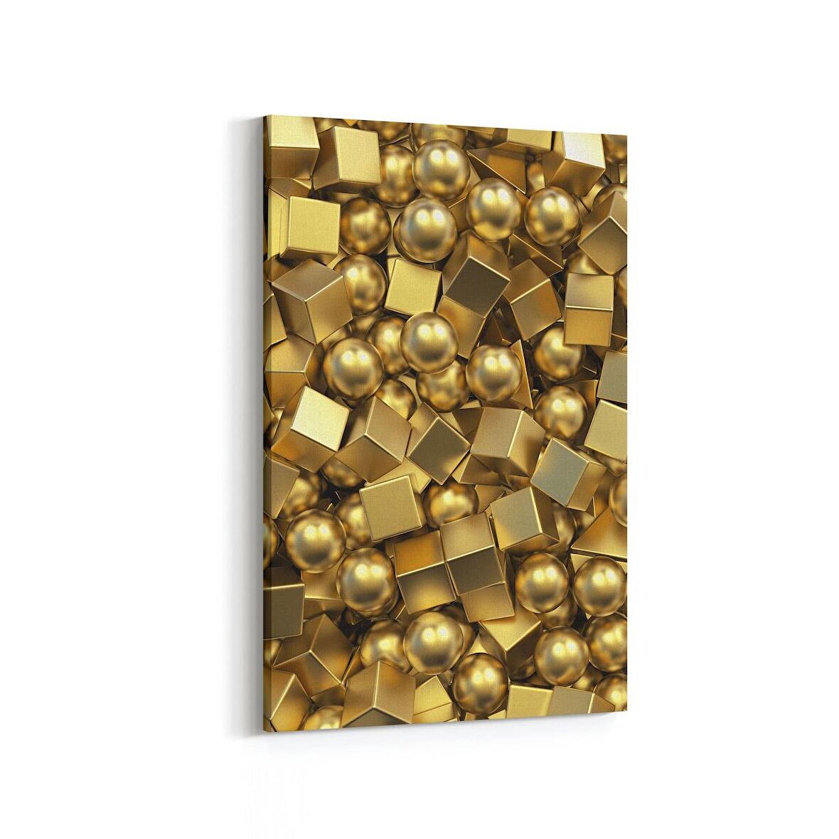 Olla 10019D Abstract 3 Boyut Görsel Dikey Kanvas Tablo (Ölçü: 60X90)