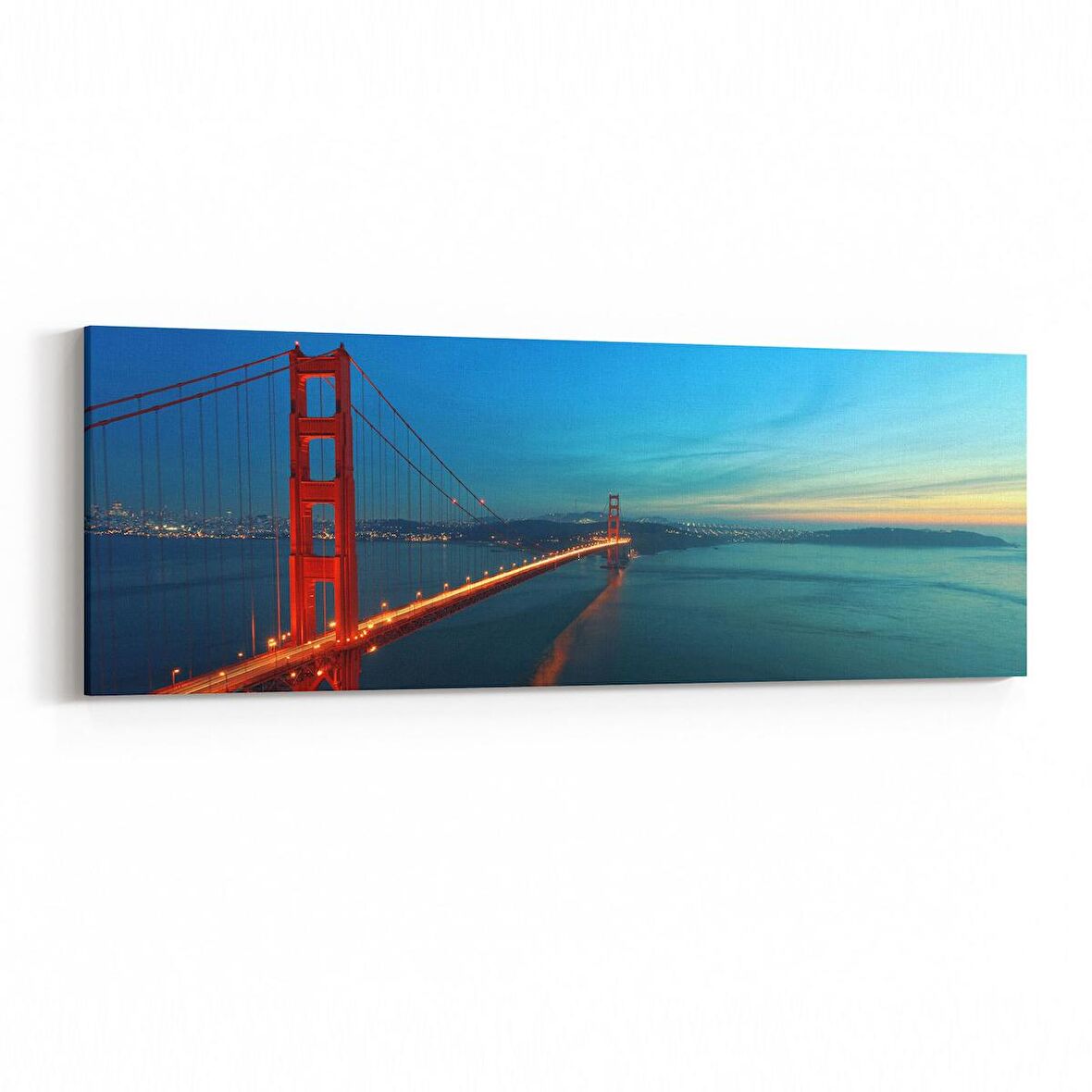 Olla 18048YI Yapı Görseli Yatay İnce Kanvas Tablo (Ölçü: 90X30)