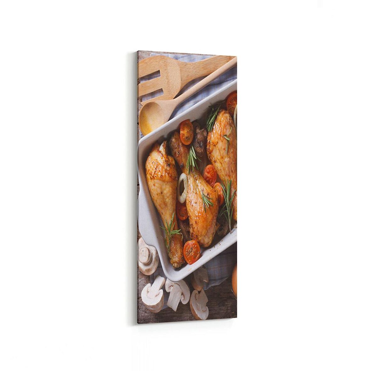 Olla 15131DI Gıda Görseli Dikey İnce Kanvas Tablo (Ölçü: 40X120)