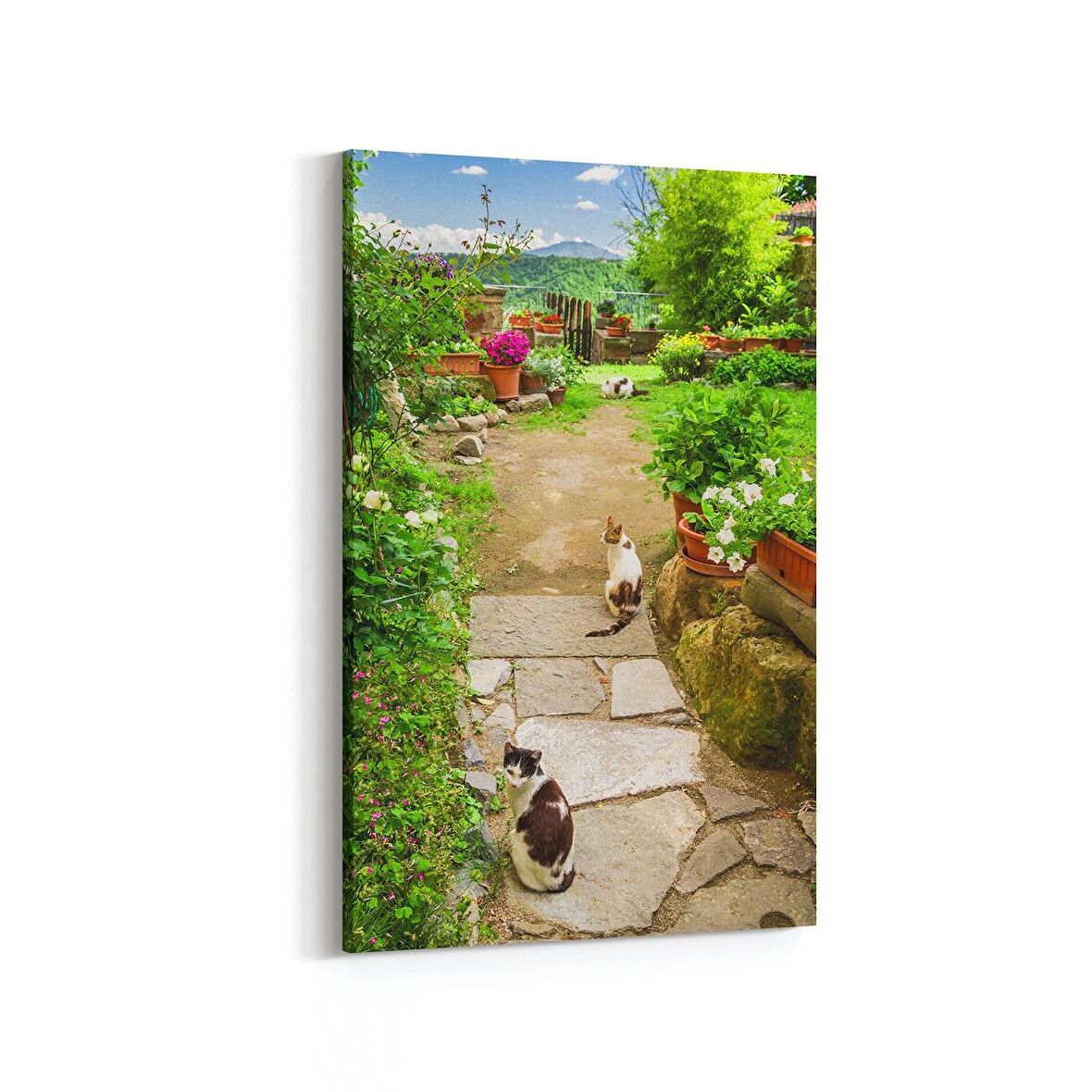 Olla 13636D Doğa / Manzara Görseli Dikey Kanvas Tablo (Ölçü: 100X150)