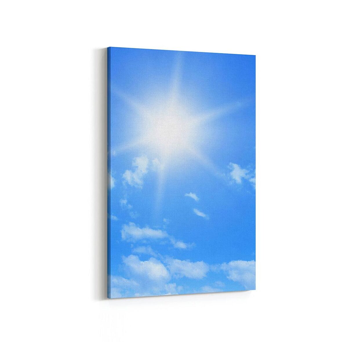 Olla 15767D Gökyüzü Bulut Görseli  Dikey Kanvas Tablo (Ölçü: 60X90)