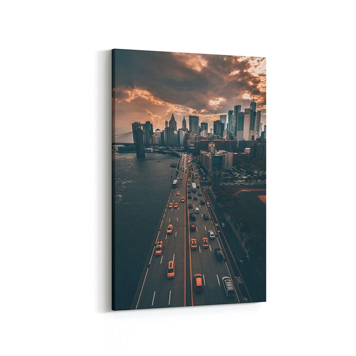 Olla 18247D Yapı Görseli Dikey Kanvas Tablo (Ölçü: 60X90)