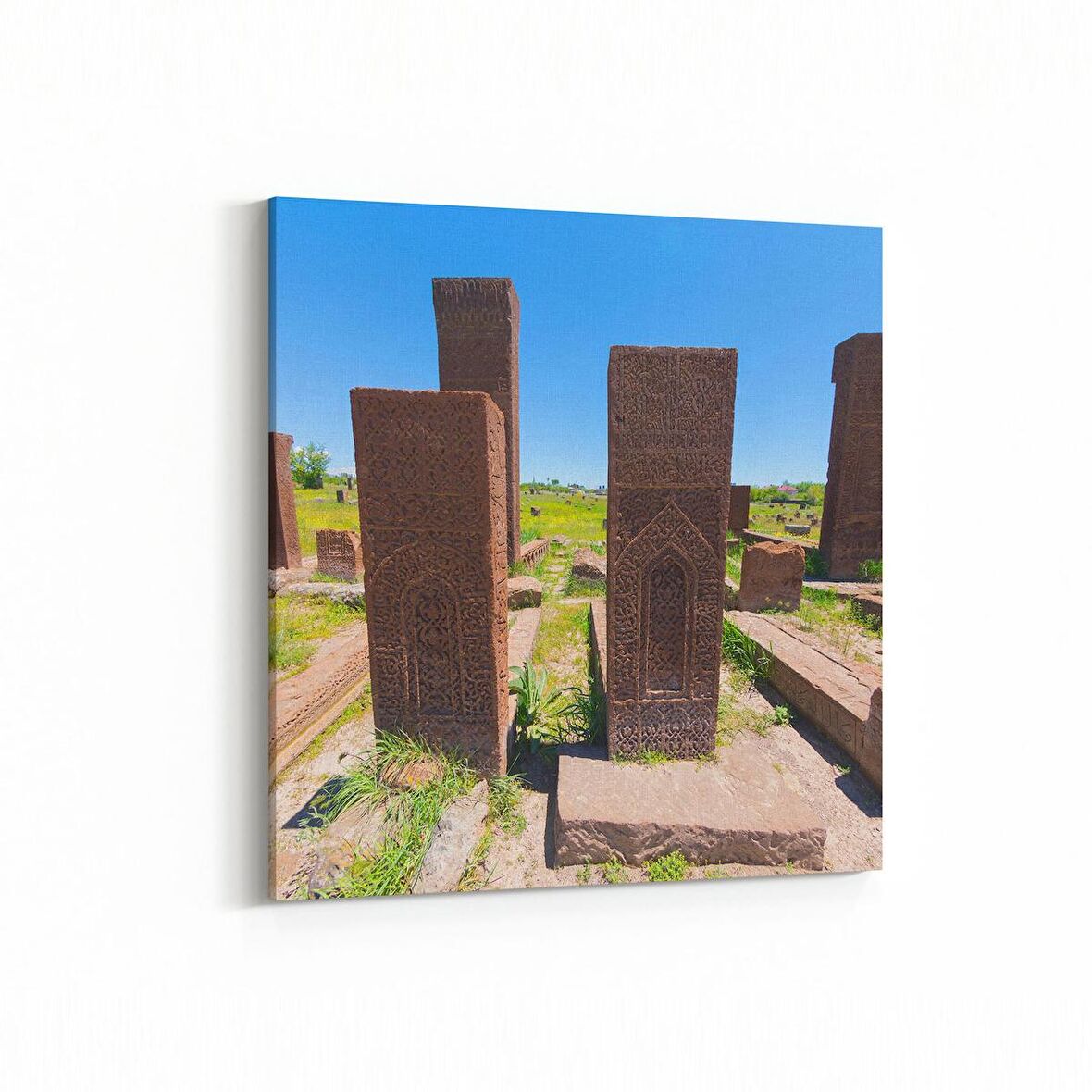 Olla 17885K Yapı Görseli Kare Kanvas Tablo (Ölçü: 25X25)