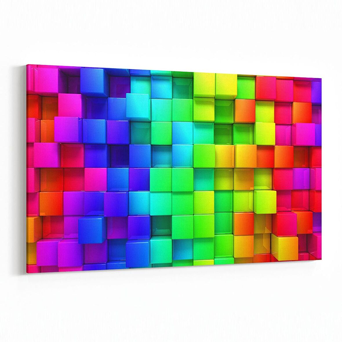 Olla 10057Y Abstract 3 Boyut Görsel Yatay Kanvas Tablo (Ölçü: 45X30)