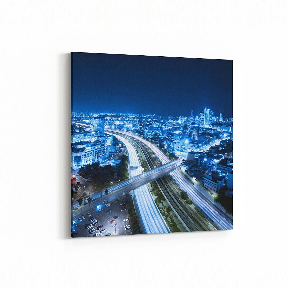 Olla 17873K Yapı Görseli Kare Kanvas Tablo (Ölçü: 100X100)