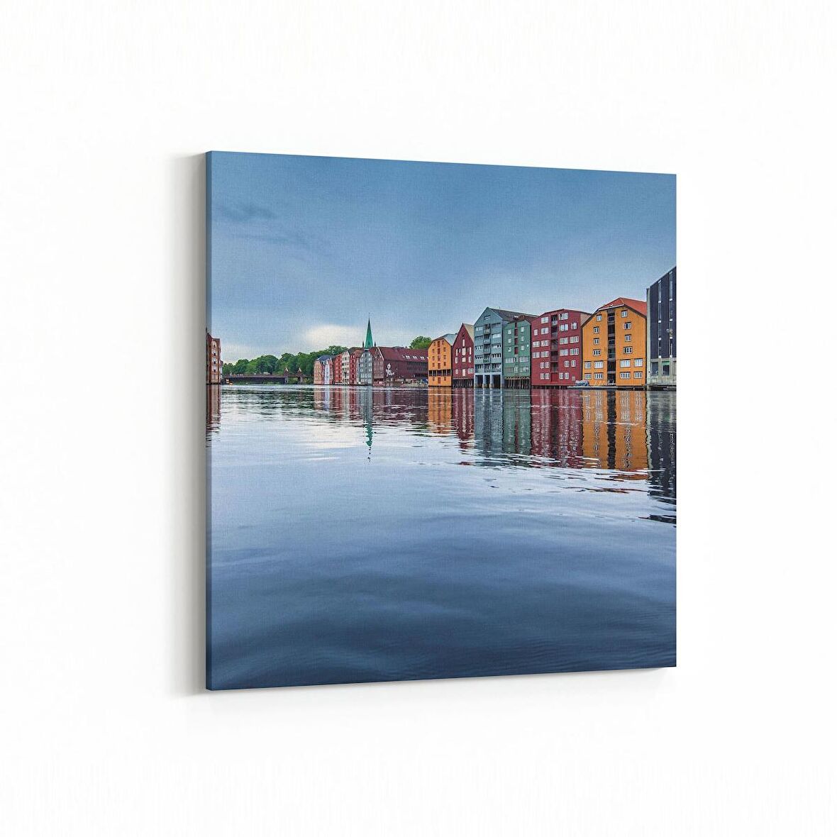 Olla 18116K Yapı Görseli Kare Kanvas Tablo (Ölçü: 100X100)