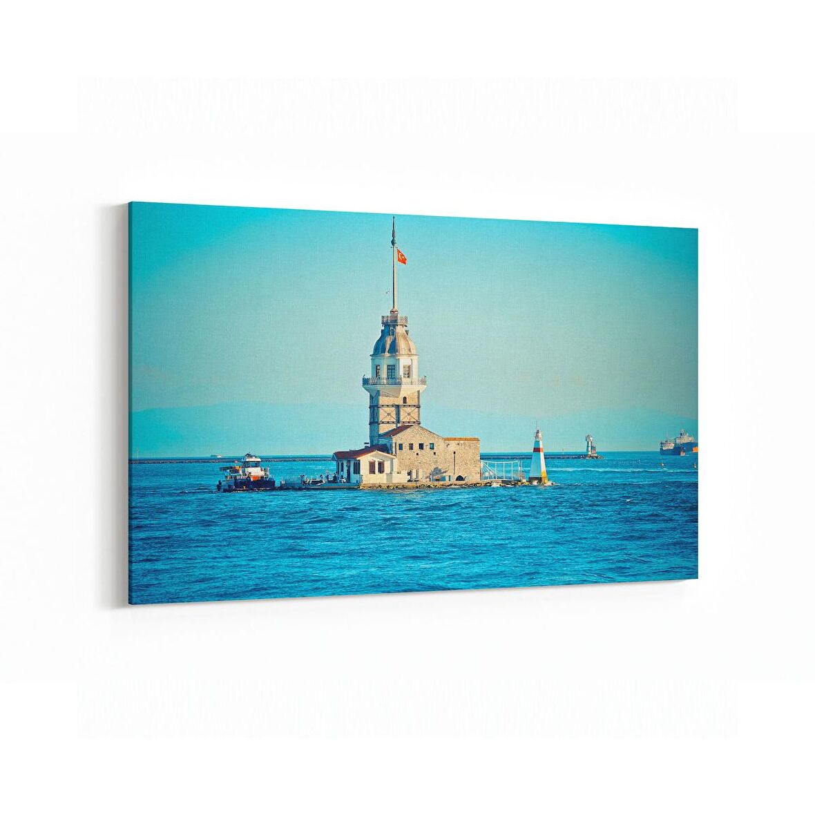 Olla 18738Y Yapı Görseli Yatay Kanvas Tablo (Ölçü: 70X50)