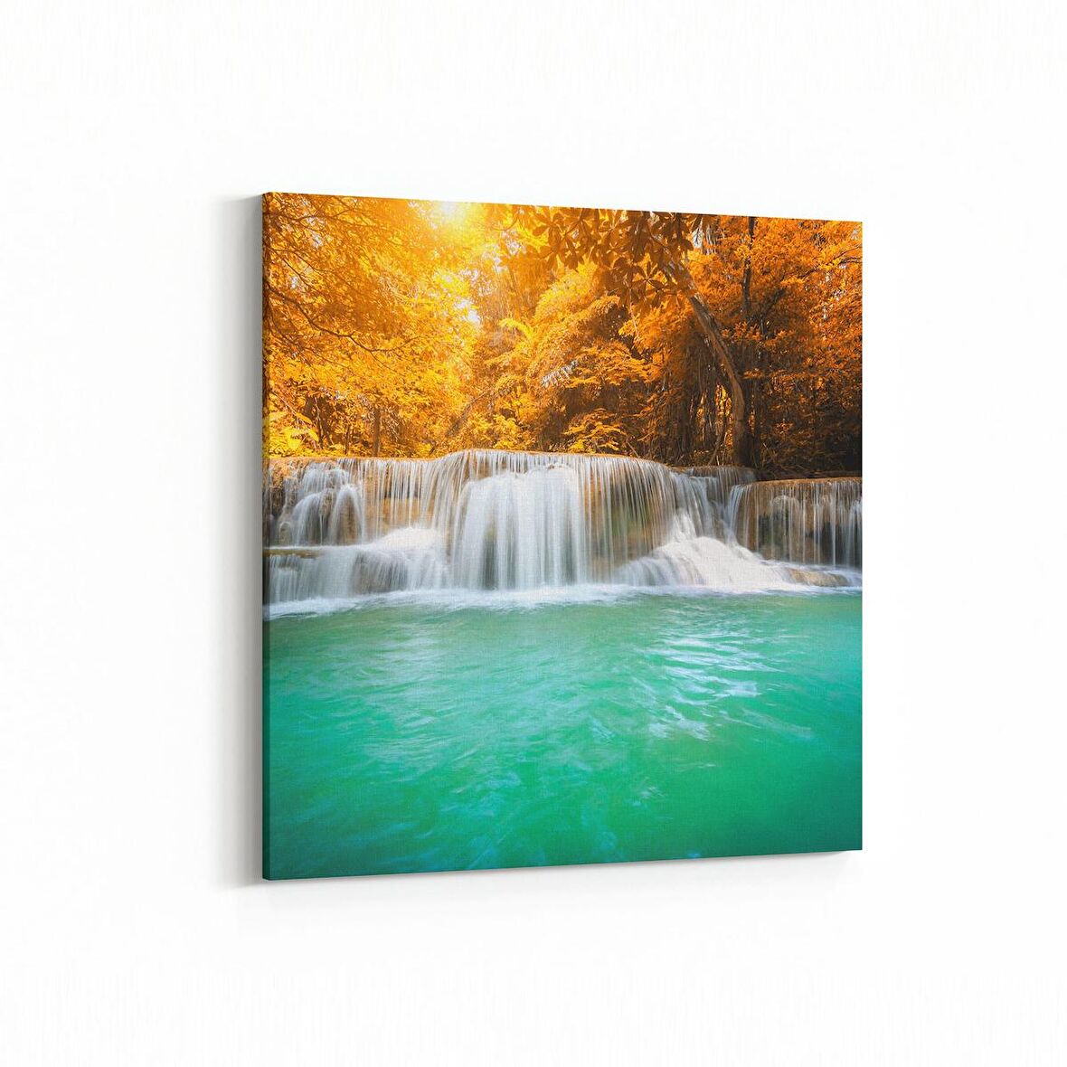 Olla 13913K Doğa / Manzara Görseli Kare Kanvas Tablo (Ölçü: 25X25)