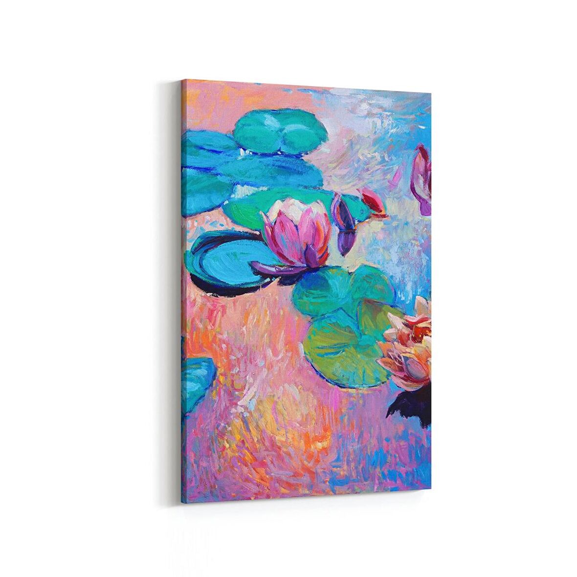 Olla 17733D Yağlı Boya Görseli Dikey Kanvas Tablo (Ölçü: 100X150)