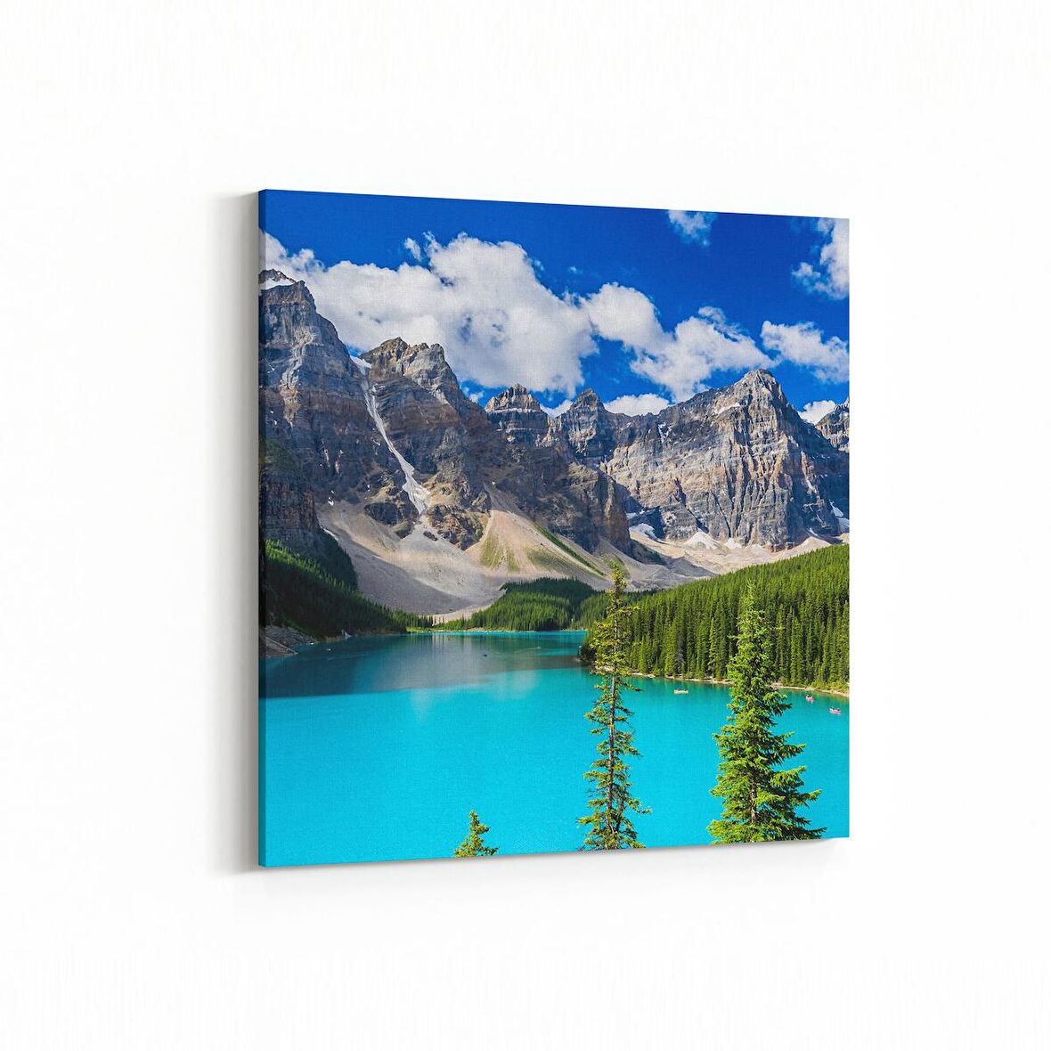 Olla 14215K Doğa / Manzara Görseli Kare Kanvas Tablo (Ölçü: 25X25)