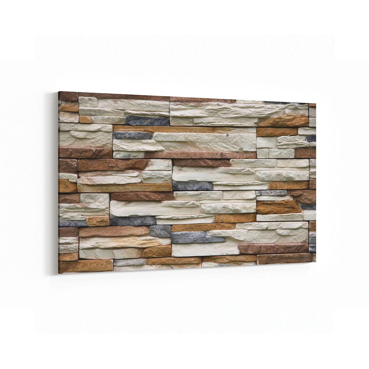 Olla 17498Y Taş / Tuğla Görseli Yatay Kanvas Tablo (Ölçü: 30X20)