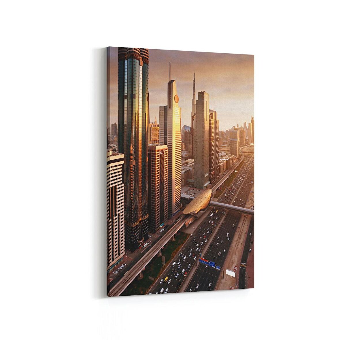 Olla 18718D Yapı Görseli Dikey Kanvas Tablo (Ölçü: 100X150)