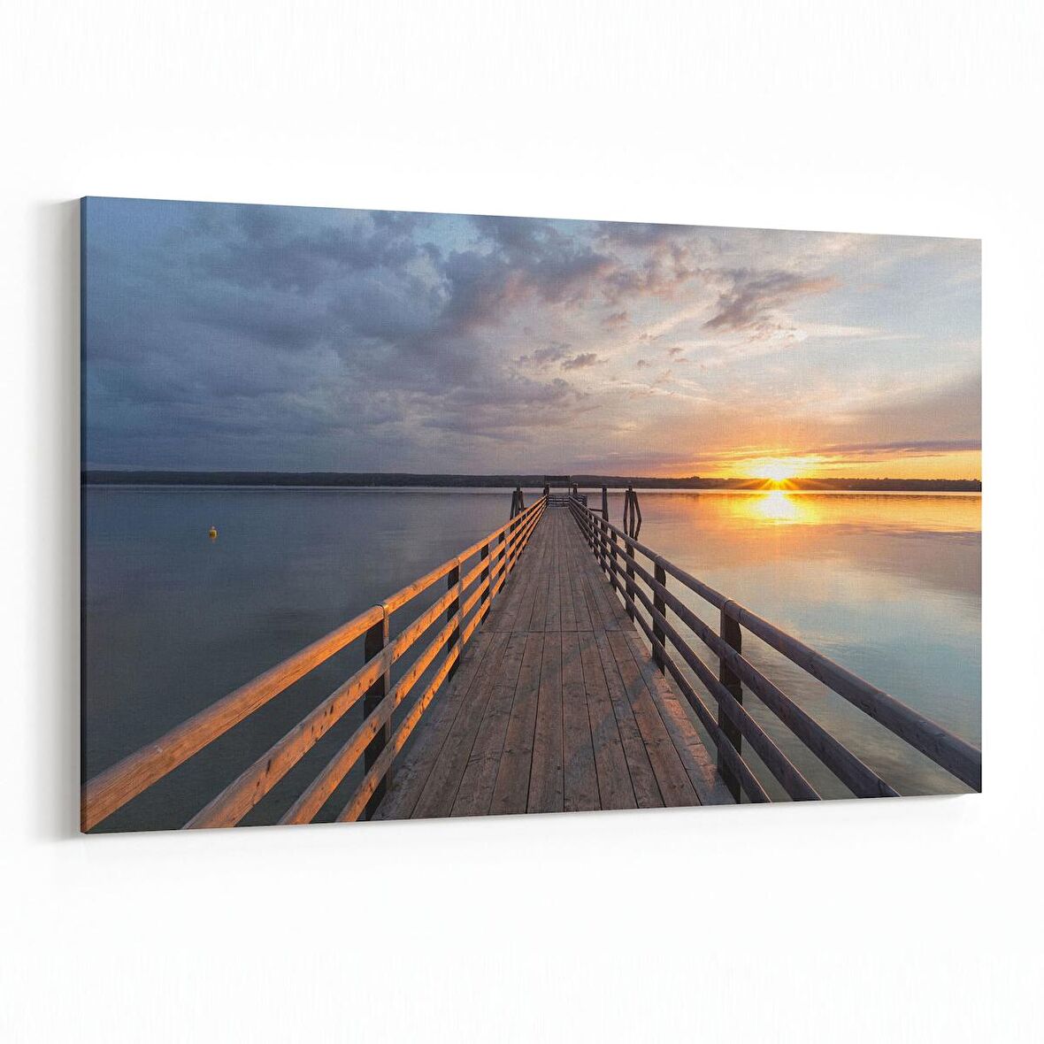 Olla 16097Y Günbatımı Görseli Yatay Kanvas Tablo (Ölçü: 45X30)