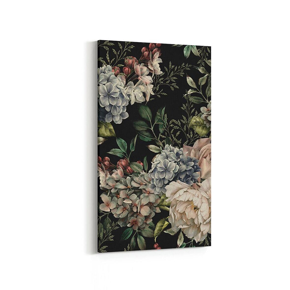 Olla 11776DD Çiçek Görseli Dikey Dar Kanvas Tablo (Ölçü: 40X80)