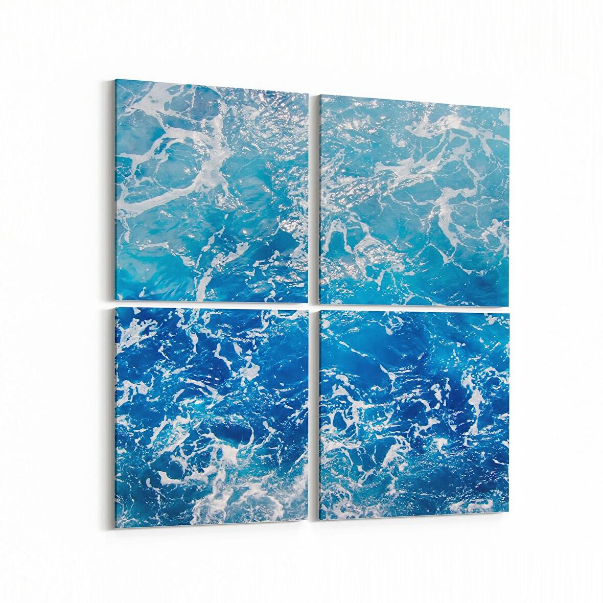 Olla 12995K4 Deniz / Okyanus Görseli Kare 4'lü Kanvas Tablo (Ölçü: 65X65)