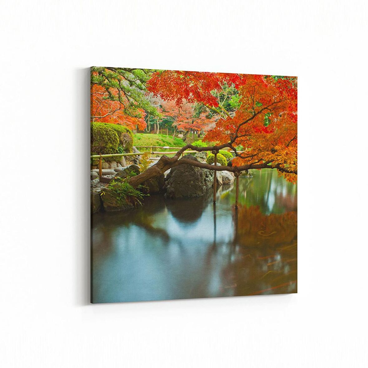 Olla 13343K Doğa / Manzara Görseli Kare Kanvas Tablo (Ölçü: 30X30)