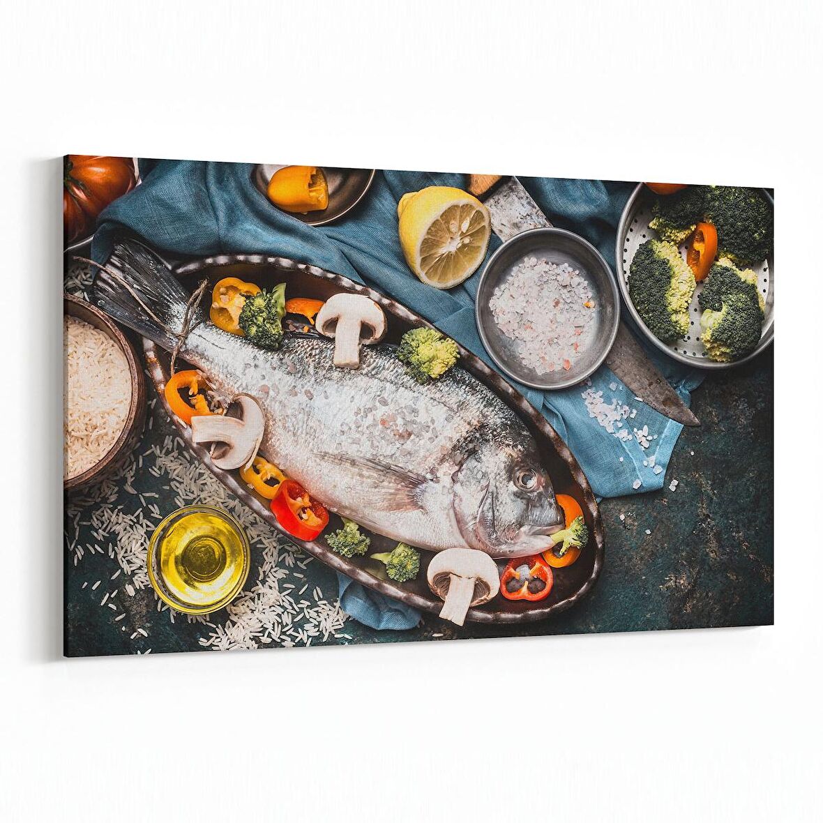 Olla 15224Y Gıda Görseli Yatay Kanvas Tablo (Ölçü: 150X100)