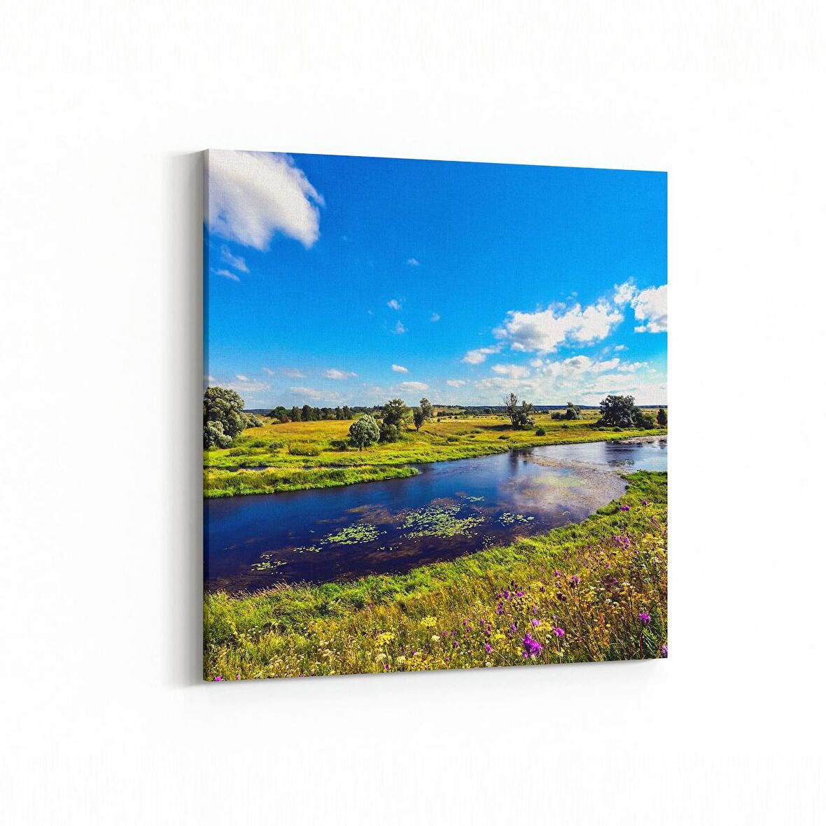 Olla 13187K Doğa / Manzara Görseli Kare Kanvas Tablo (Ölçü: 30X30)