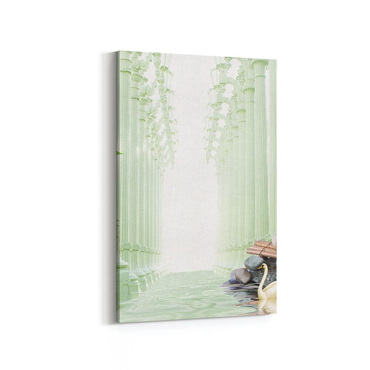 Olla 17036D Spa / Masaj Görseli Dikey Kanvas Tablo (Ölçü: 60X90)