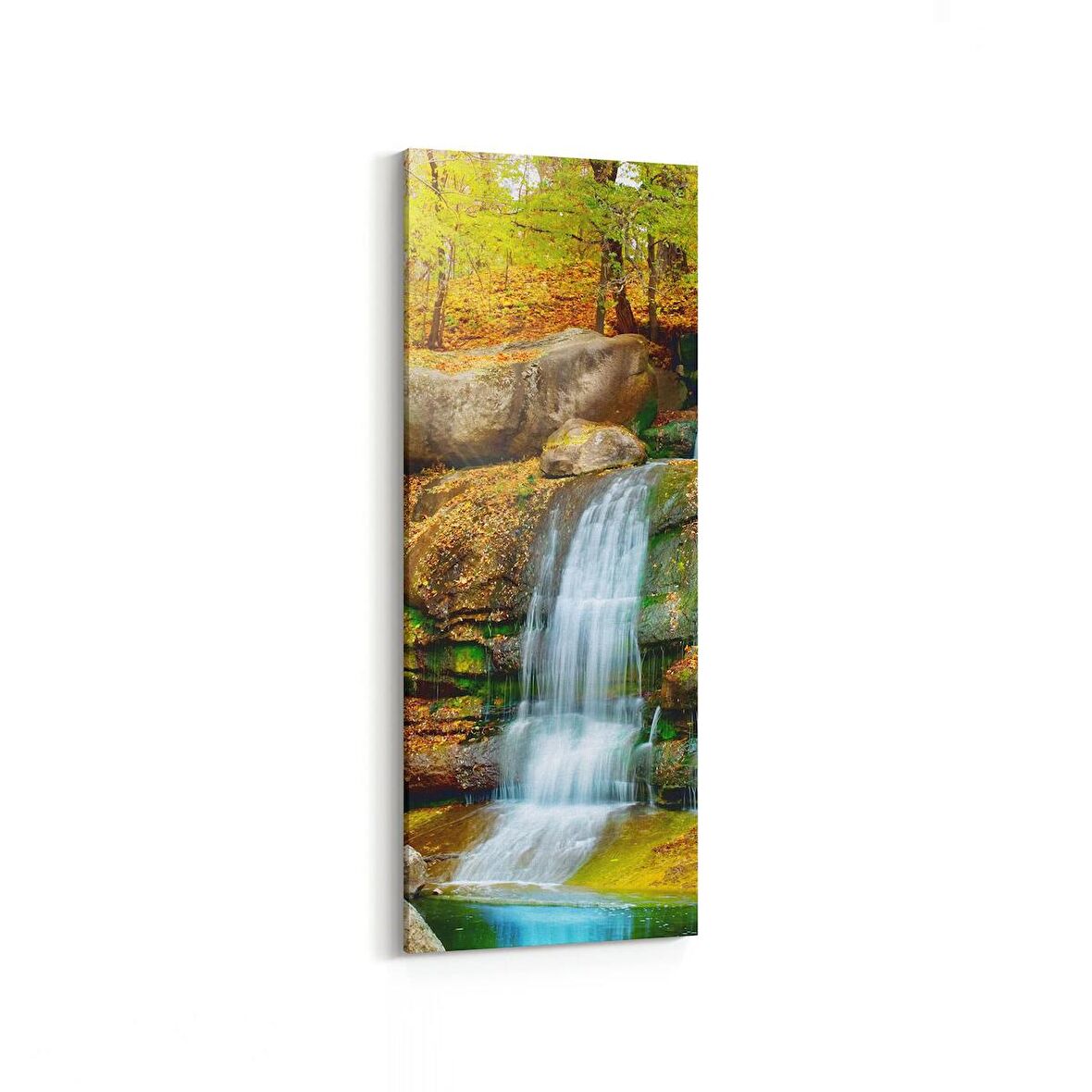 Olla 14579DI Doğa / Manzara Görseli Dikey İnce Kanvas Tablo (Ölçü: 40X120)