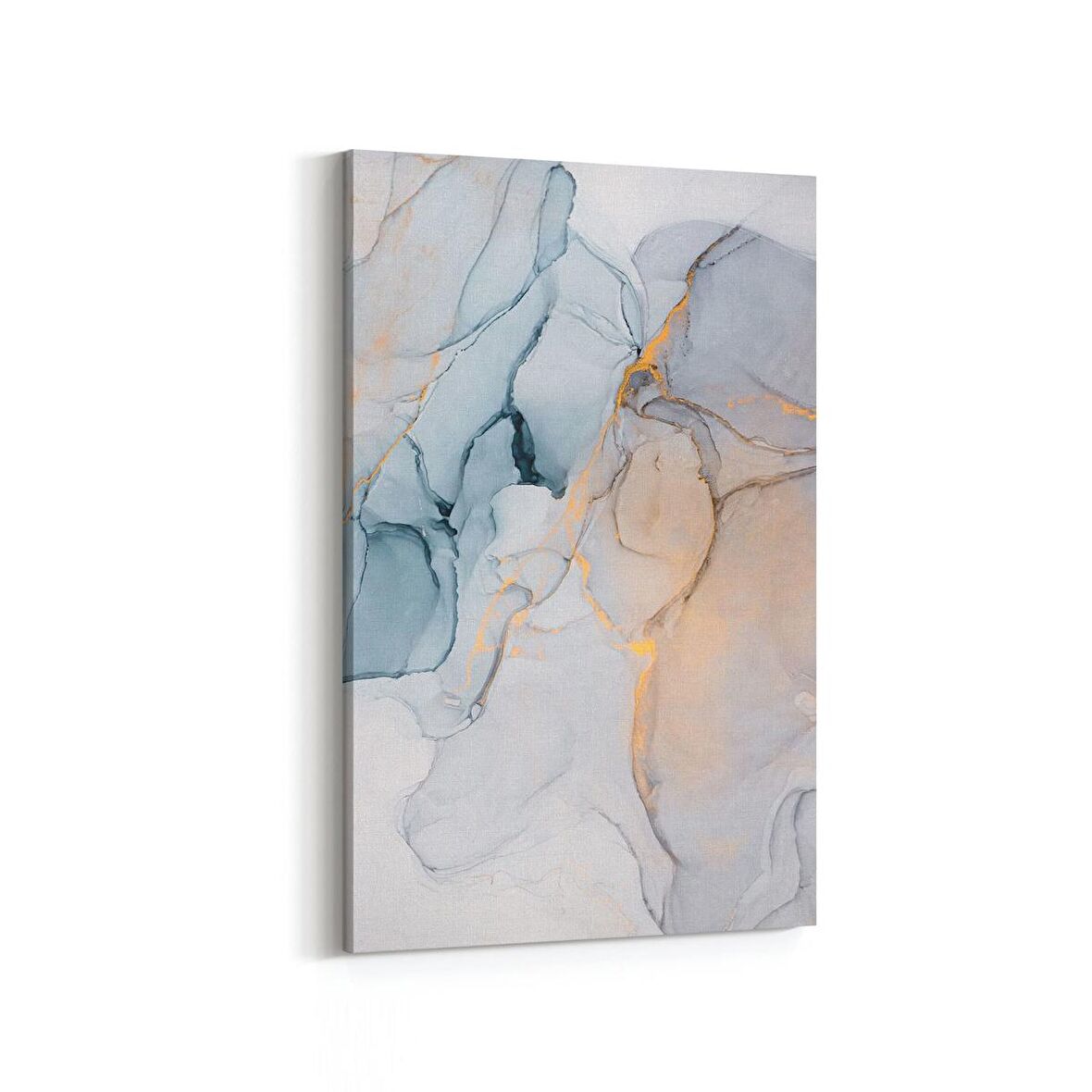 Olla 16658D Mermer Desen Görsel Dikey Kanvas Tablo (Ölçü: 60X90)