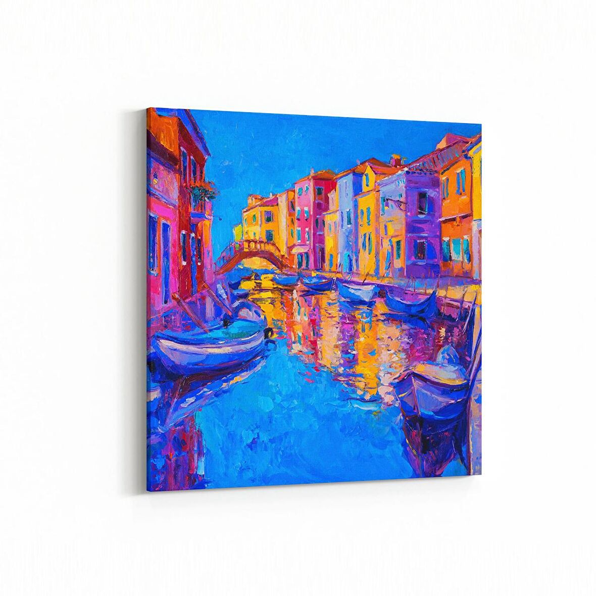 Olla 17787K Yağlı Boya Görseli Kare Kanvas Tablo (Ölçü: 25X25)