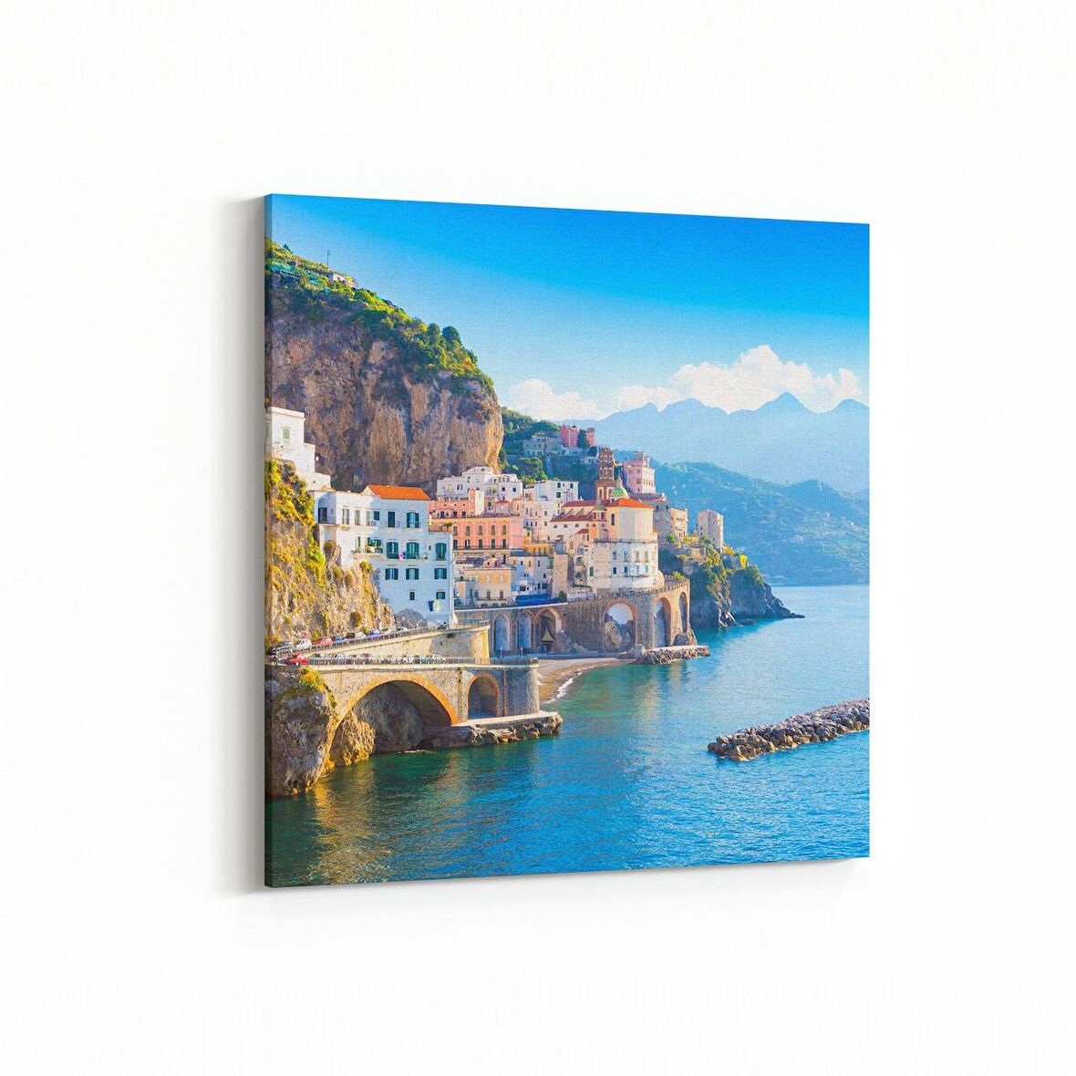 Olla 18924K Yapı Görseli Kare Kanvas Tablo (Ölçü: 30X30)