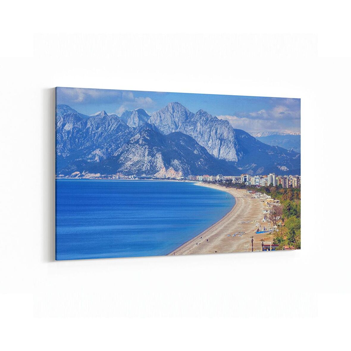 Olla 16415Y Kumsal / Sahil Görseli Yatay Kanvas Tablo (Ölçü: 45X30)