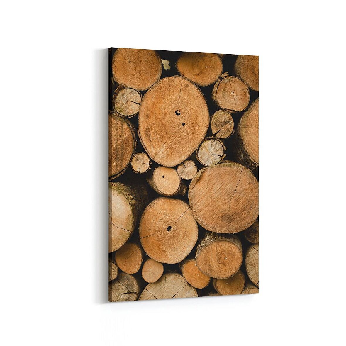 Olla 11987D Ahşap Desen Görseli Dikey Kanvas Tablo (Ölçü: 20X30)