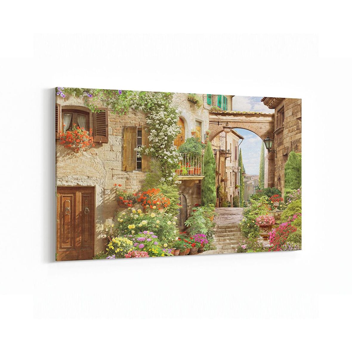 Olla 18152Y Yapı Görseli Yatay Kanvas Tablo (Ölçü: 150X100)