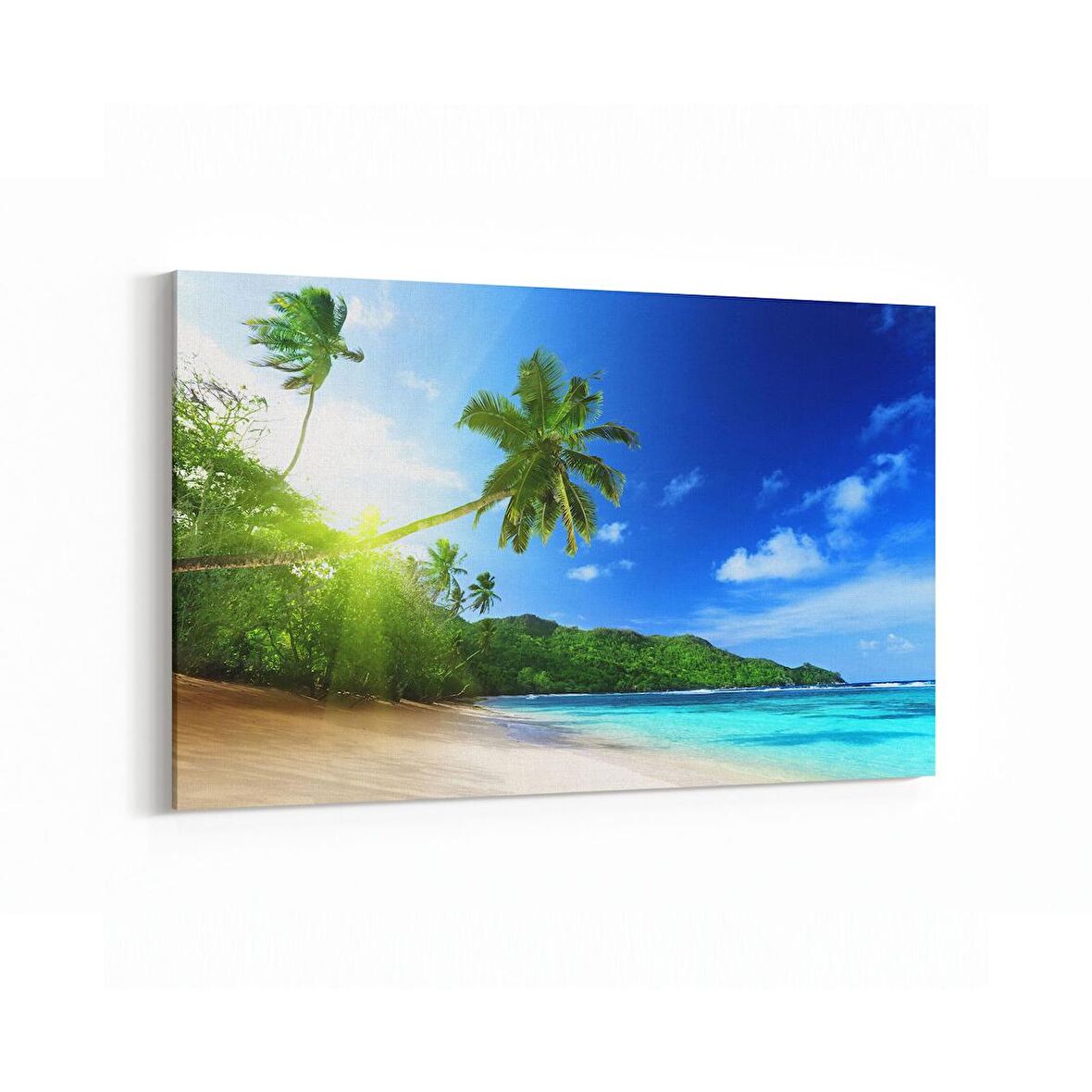 Olla 16390Y Kumsal / Sahil Görseli Yatay Kanvas Tablo (Ölçü: 150X100)